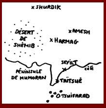 carte trace par le nain de Karnab